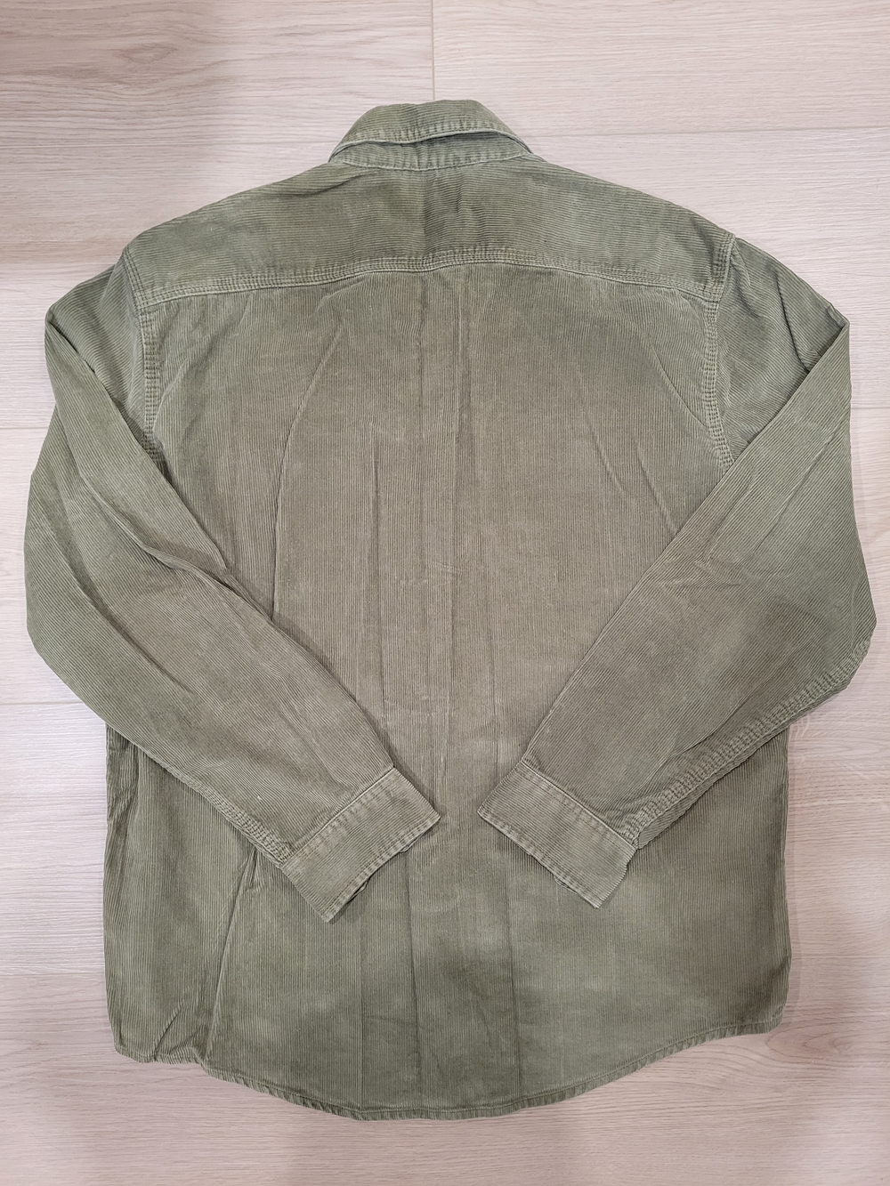 L.L. Bean Men's Olive Green Corduroy Shirt Jacket - Picture 8 of 8